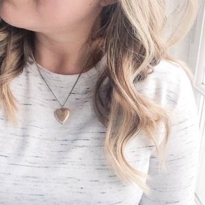 Vintage sweetheart locket necklace 12K Gold F MRD